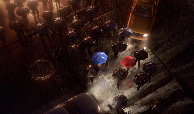 Pixar parapluie bleu