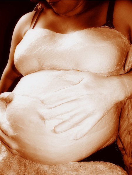 Moulage ventre de grossesse bellycast avant après befor after belly  pregnant paint
